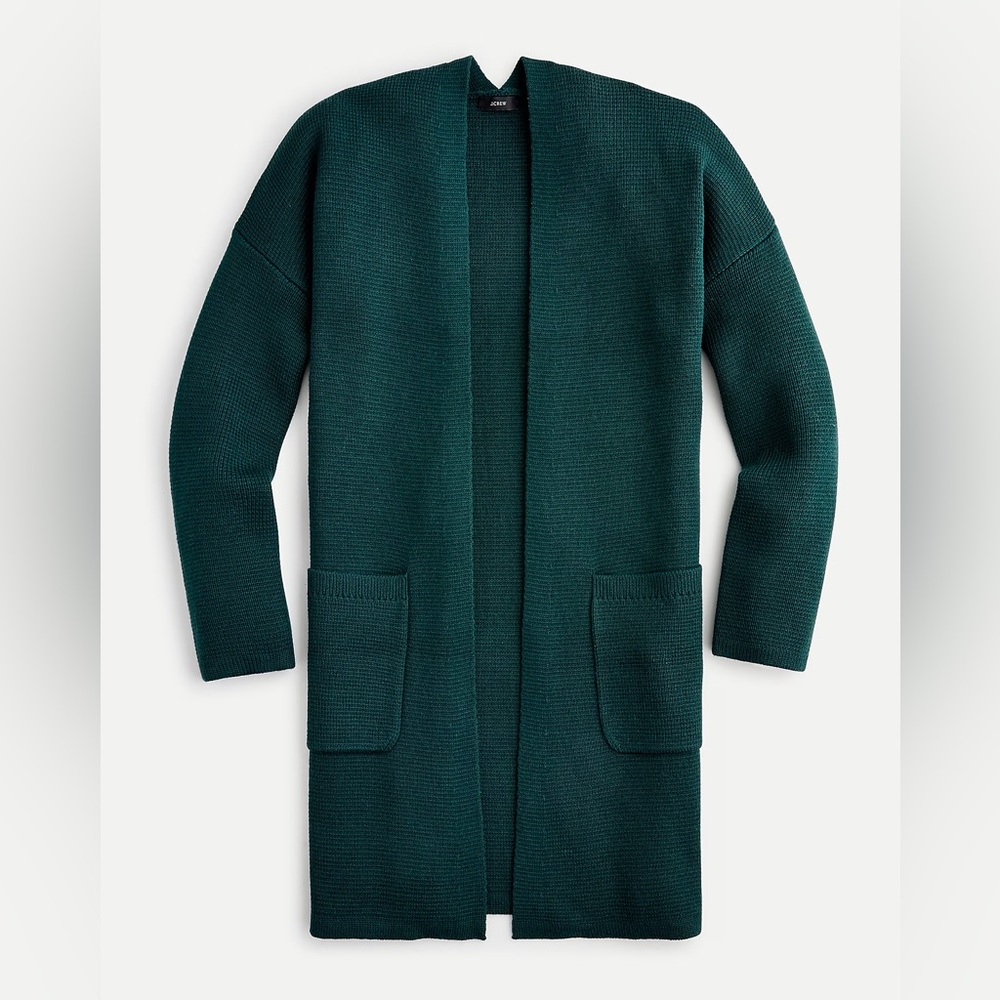 J. Crew Open-Front Knit Cardigan Jacket